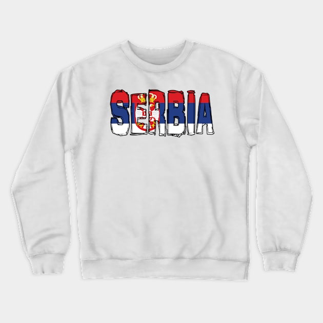 Serbia Crewneck Sweatshirt by Design5_by_Lyndsey